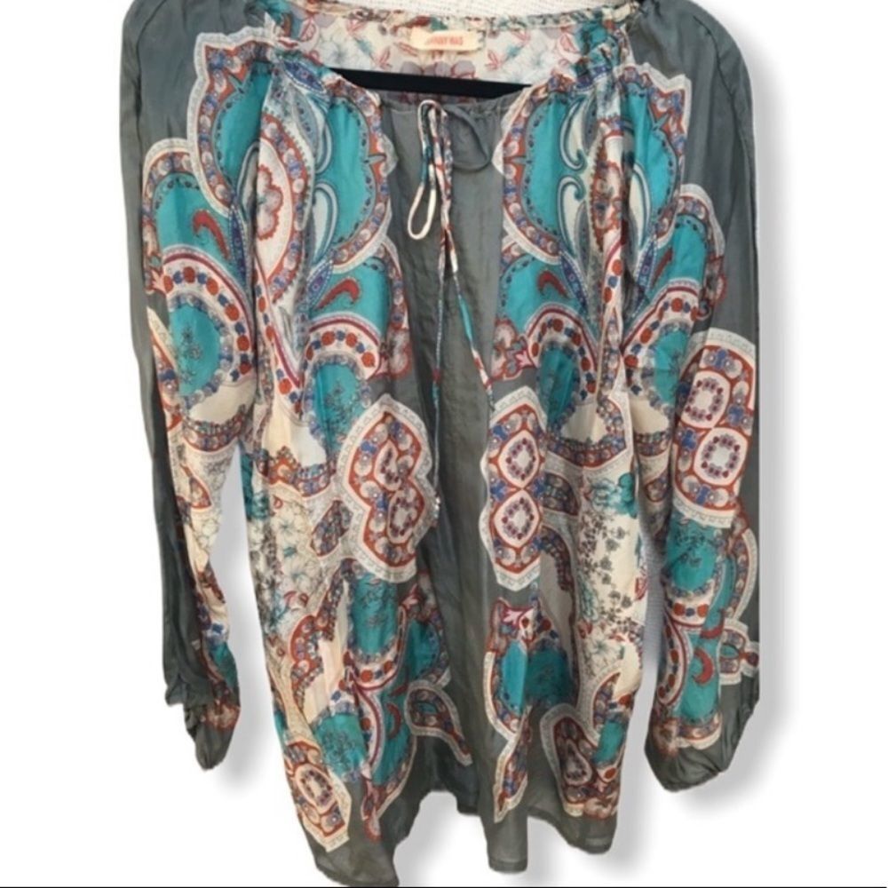 Johnny Was Silk Blouse